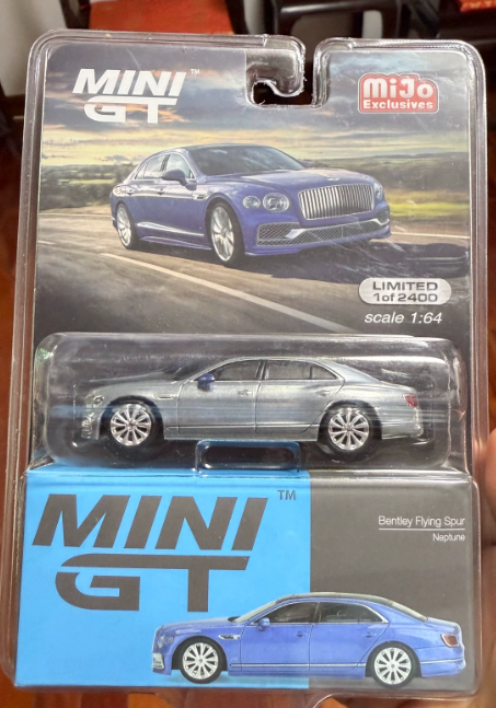 MINI GT 351 Bentley Flying Spur Silver MiJo Chase 1:64 Diecast