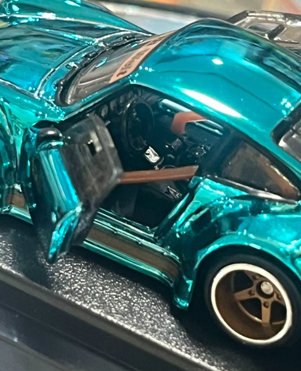 Hot Wheels RLC Exclusive RWB Porsche 930 Teal Chrome Diecast Model