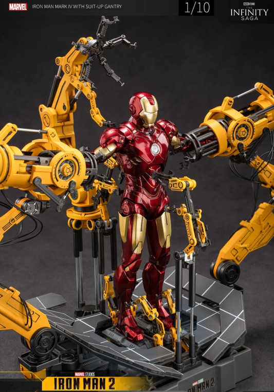 ZD Toys 1/10 Iron Man Mark 4 Suit-Up Gantry Set
