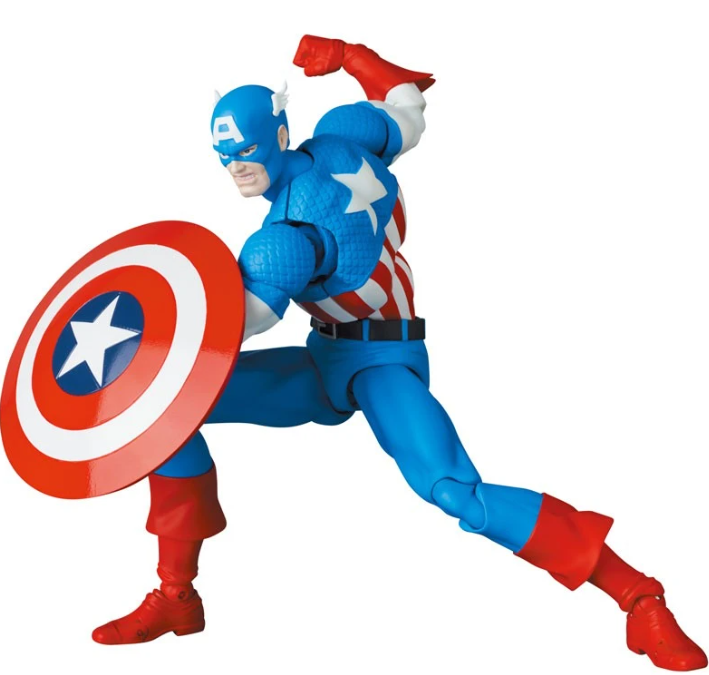 MAFEX No. 217 Captain America Comic Version Action Figure