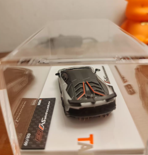 Tardis 1/64 Lamborghini Aventador SVJ63 Matte Silver Resin
