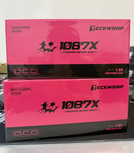 GCD 1/64 Hino 1087X Container Transport GT Show 2026 Pink Black