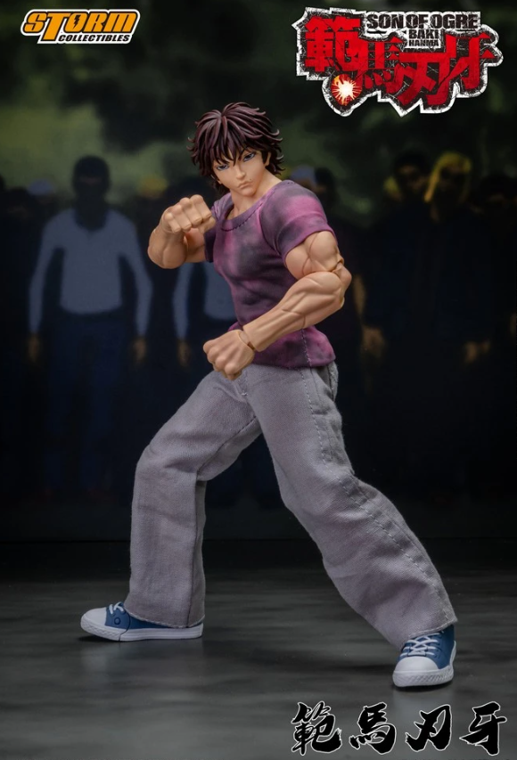 Storm Collectibles 1/12 Baki Hanma Purple Tee Figure