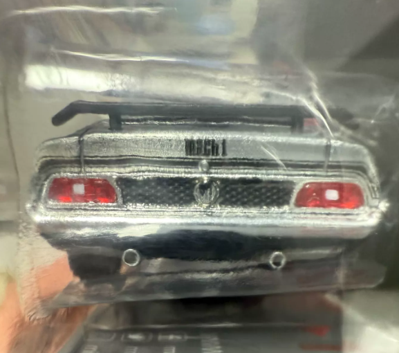 MINI GT 1:64 Ford Mustang Mach 1 1971 Secret Chase Silver Red