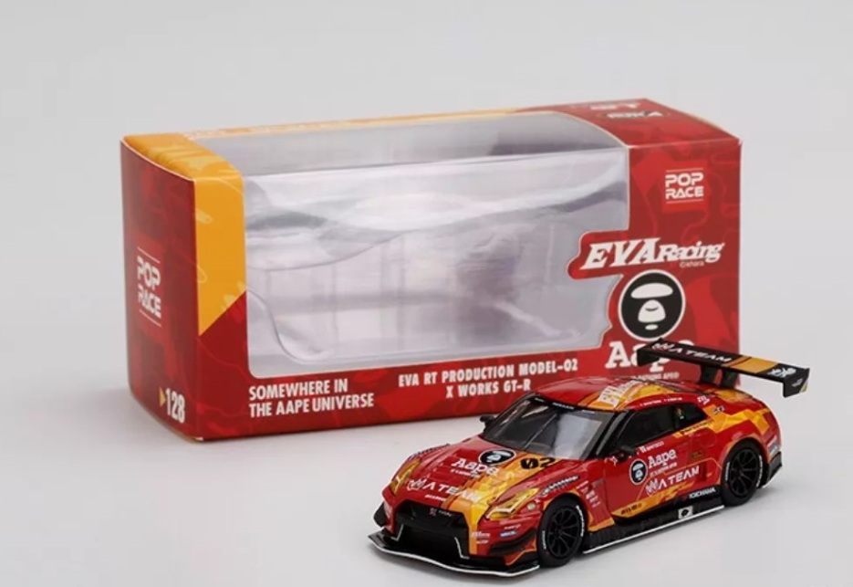 MINI GT 128 EVA Racing x Aape Nissan GT-R R35 Unit-02