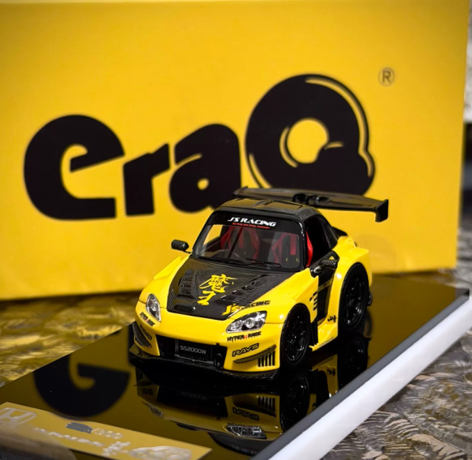 EraQ 1/64 Honda S2000 J'S Racing Maou Yellow Malaysia Exclusive