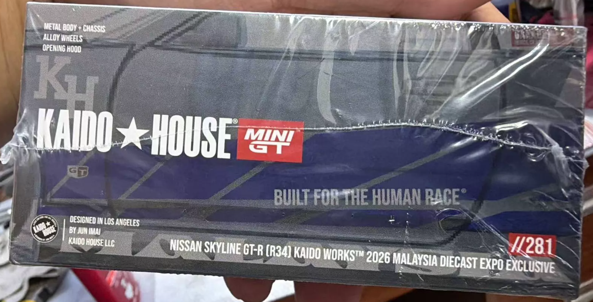 MINI GT 1/64 Nissan Skyline R34 Kaido House Silver Blue MDX 2026 Exclusive