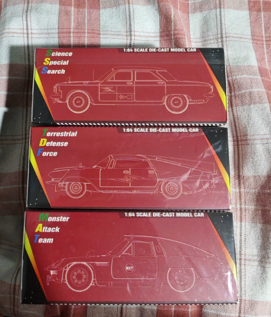 AUG TOYS 1/64 Ultraman TDF SSSP MAT Vehicle 3 Car Set WF 2026