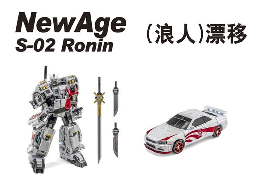 NewAge S-02 Ronin Mini-Scale Sports Car Robot Action Figure Preorder
