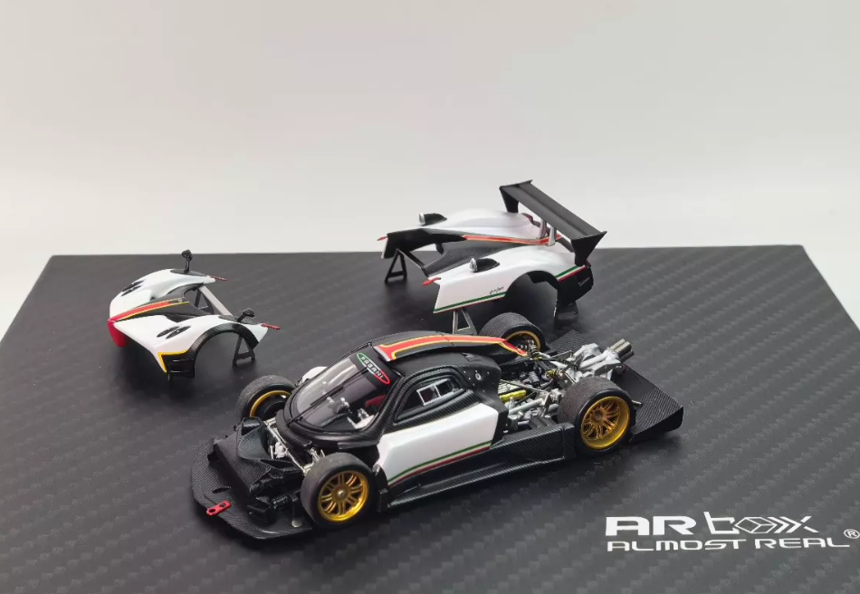 ARbox 1/64 Pagani Zonda R White Matte Carbon 2026 HEC Edition