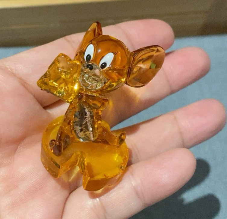Swarovski Tom and Jerry Crystal Figurine Set 5515335 and 5515336 Collectible