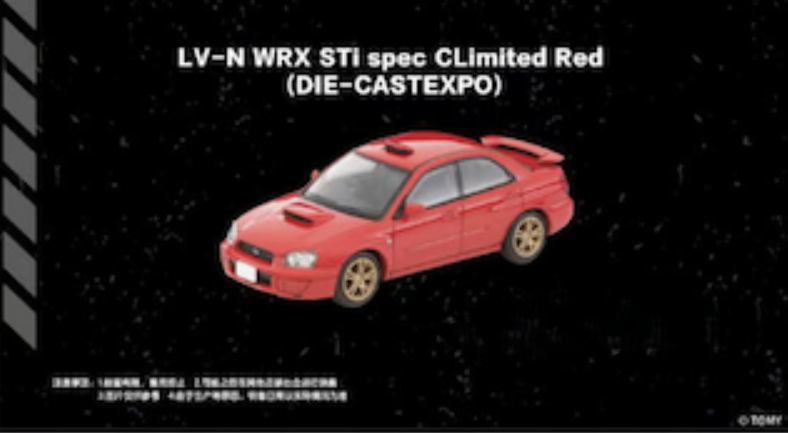 TLV Subaru WRX STi Spec C Limited Red Diecast Expo