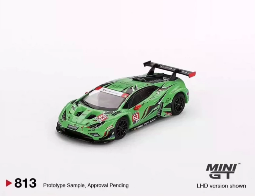MINI GT 813 Iron Lynx Lamborghini Huracan GT3 EVO2 #63 IMSA Daytona 24H