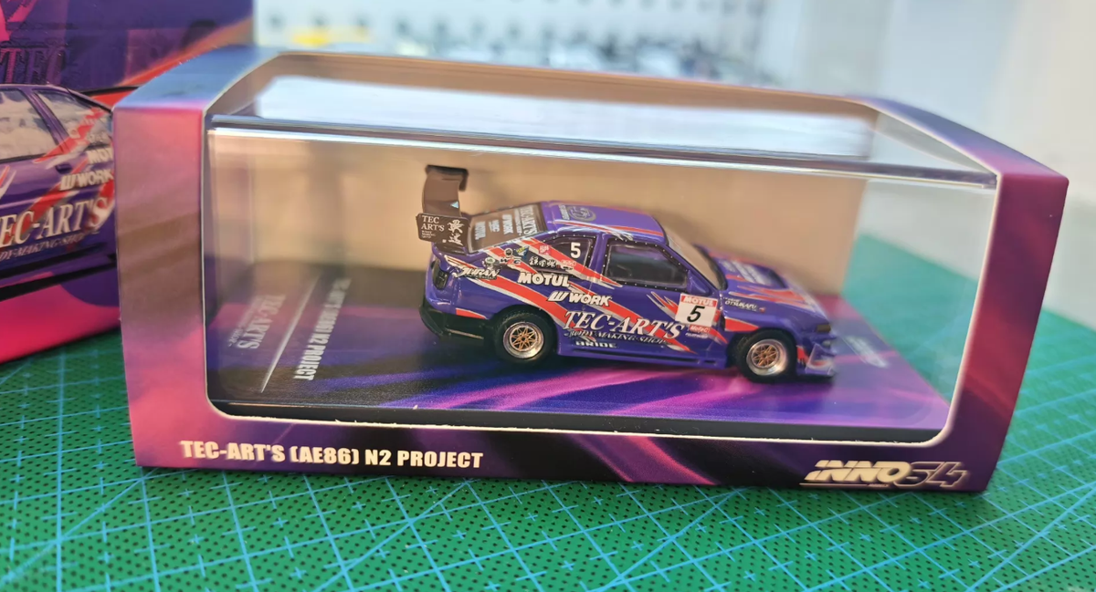 Inno Models 1/64 Toyota AE86 N2 Project Tec-Art s Purple