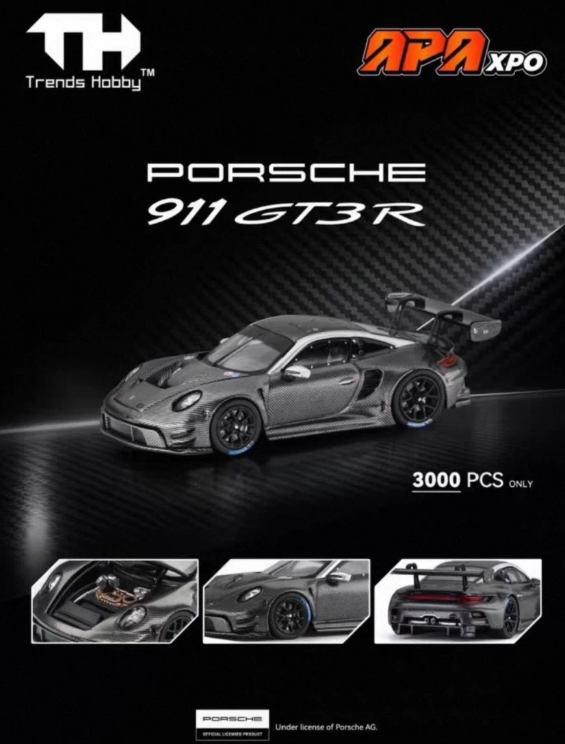 Trends Hobby 1/64 Porsche 911 GT3 R Carbon Fiber Foshan APA