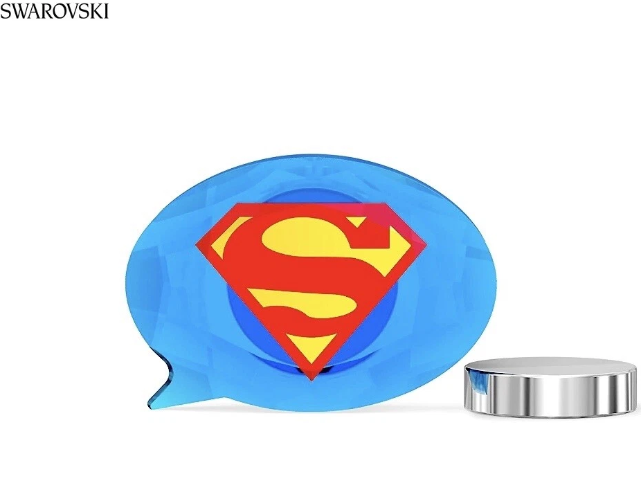 Swarovski DC Comics Superman Logo Crystal Magnet Brooch