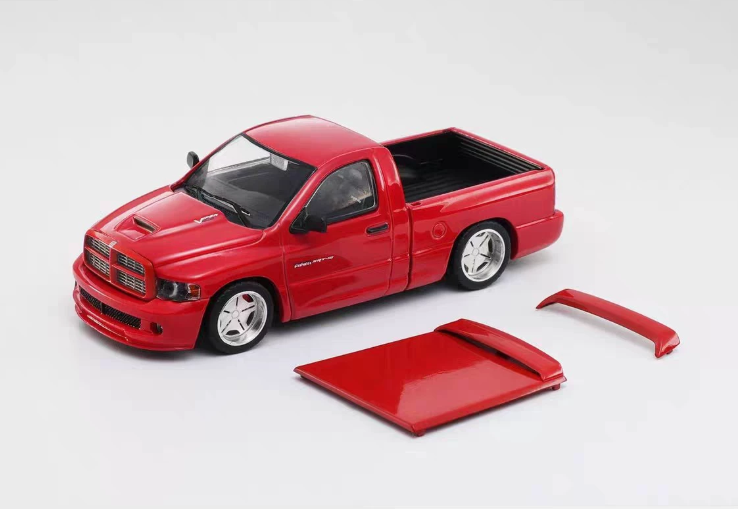 GCD Shoom 1:64 Dodge RAM SRT-10 Red Diecast Model Car with Bearing Wheels