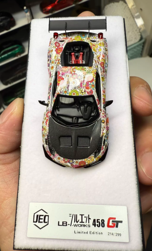 JEC 1:64 Ferrari 458 LBWK GT Sunflower Livery Model