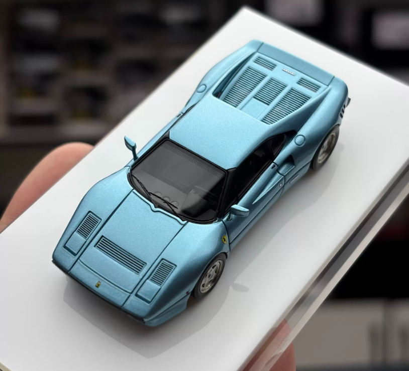 DMH 1:64 Ferrari 288 GTO Ice Blue Limited Edition Resin Model
