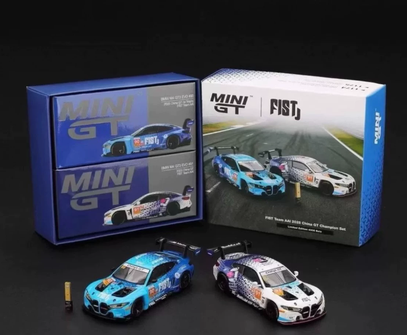 MINI GT x FIST 2025 China GT Champions M4 GT3 EVO #90B #91W Set 4000
