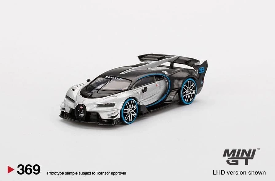 MINI GT 369 Bugatti Vision Gran Turismo Silver 1/64
