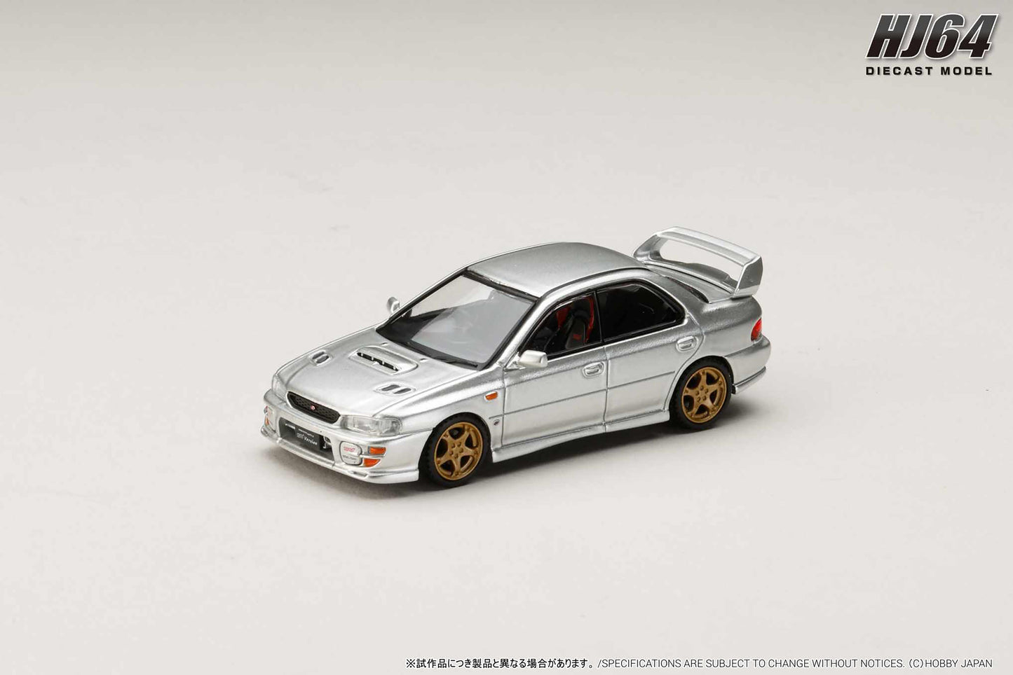 Hobby Japan 1/64 Subaru Impreza WRX STi Ver. VI 1999 Metallic Silver Preorder