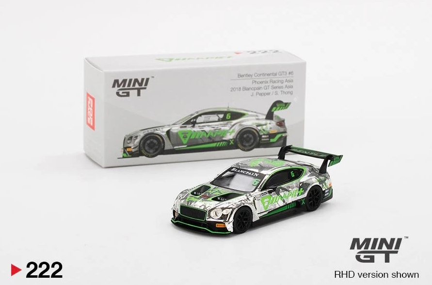 MINI GT 222 Bentley Continental GT3 x POPRACE x AAPE