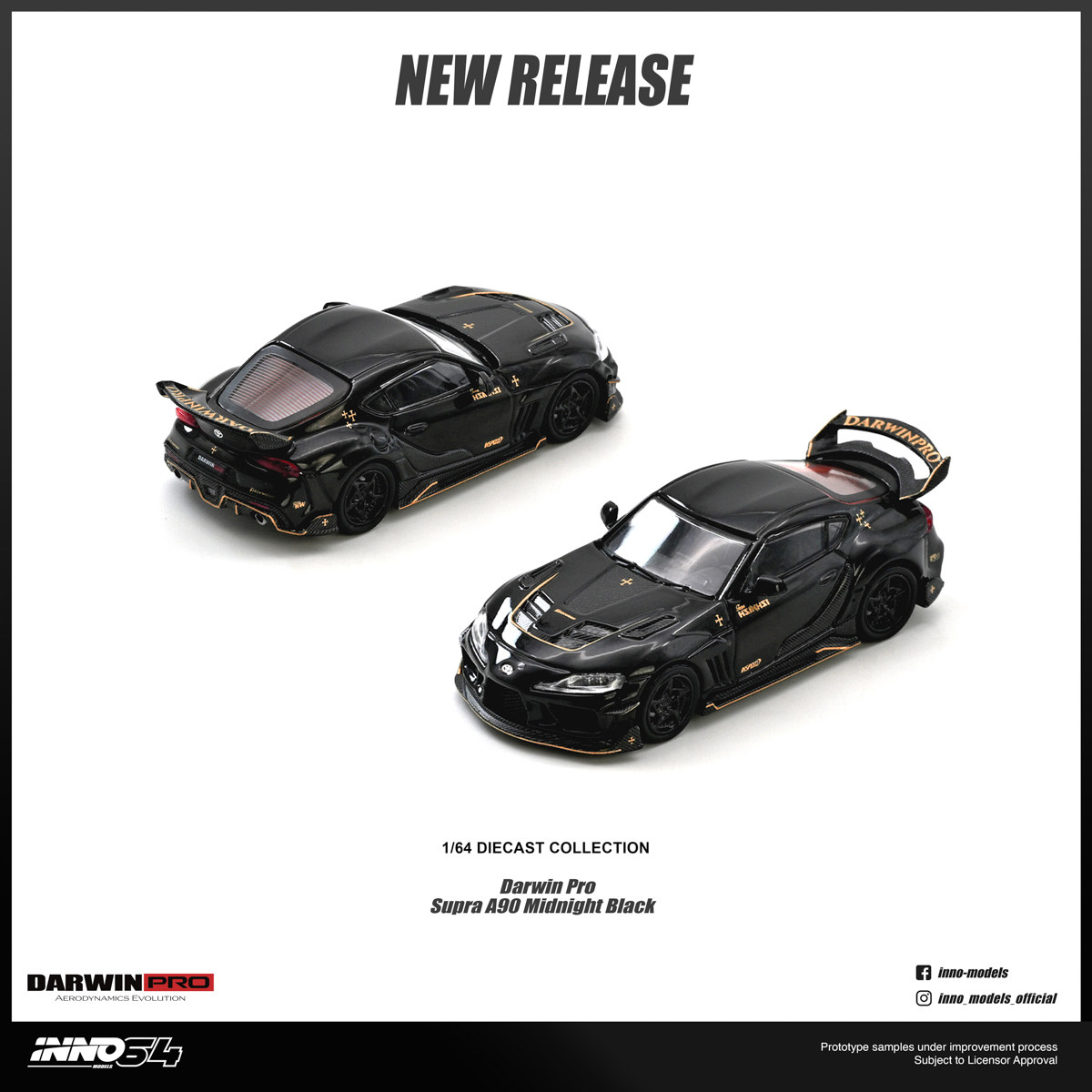 INNO64 1/64 Toyota Supra A90 Darwin PRO Midnight Black Diecast Preorder