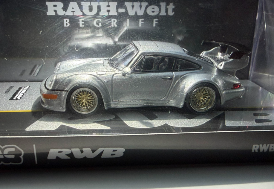 Tarmac Works 1/64 Porsche 911 964 RWB RAUH-Welt Silver Model
