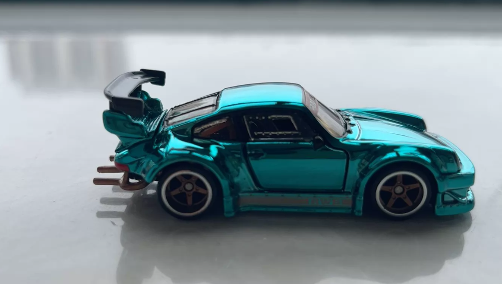 Hot Wheels RLC Exclusive RWB Porsche 930 Teal Chrome Diecast Model