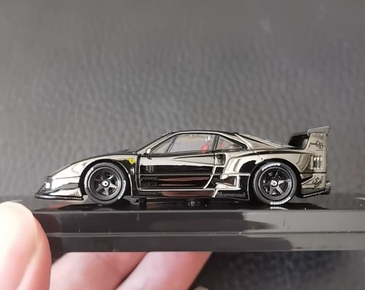 INNO64 1/64 LBWK Ferrari F40 Chrome Black