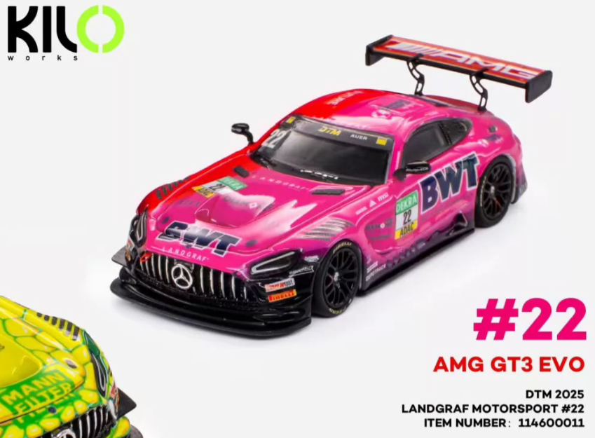 KILO 1/64 Mercedes AMG GT3 EVO II 22 BWT Auer 2025 Preorder
