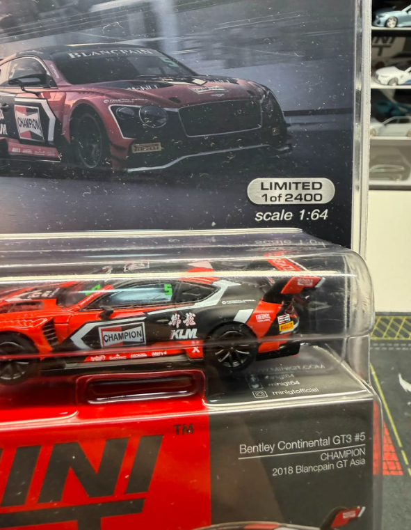 MINI GT 260 1:64 Bentley Continental GT3 5 CHAMPION 2018 Blancpain GT Asia MiJo