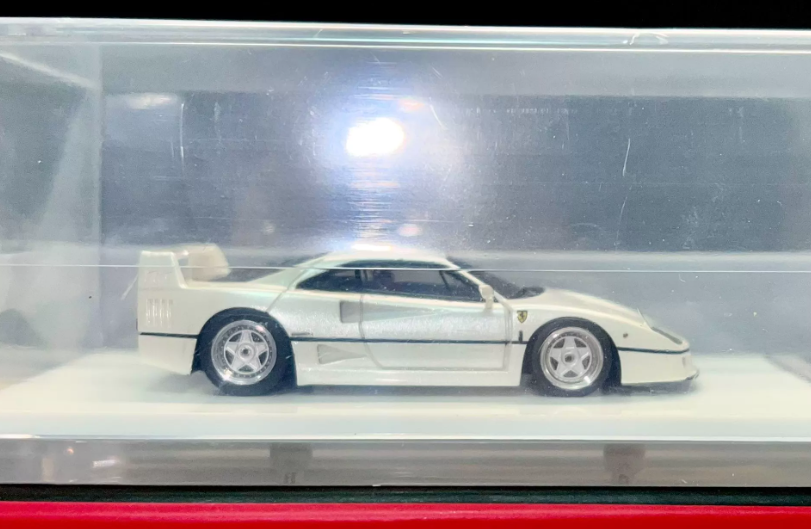 SCM MY64 1/64 Ferrari F40 Pearl White Resin Model First Edition
