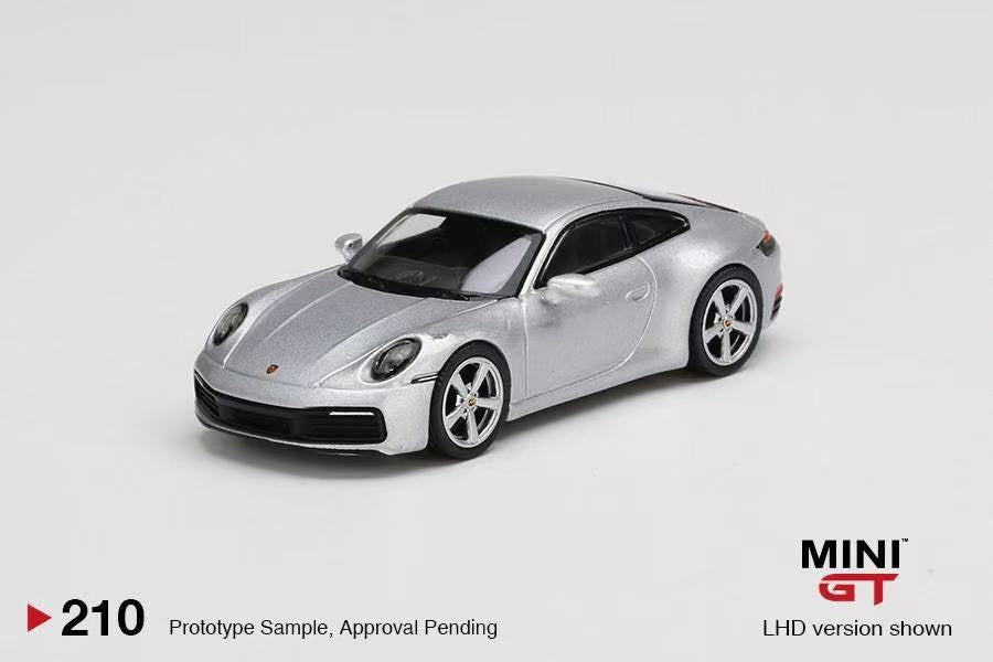 MINI GT 210 Porsche 911 Carrera S GT Silver Metallic MiJo
