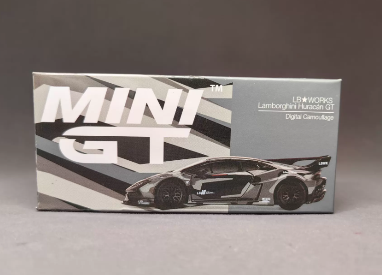 MINI GT 398 LB Works Lamborghini Huracan GT Digital Camo Chase