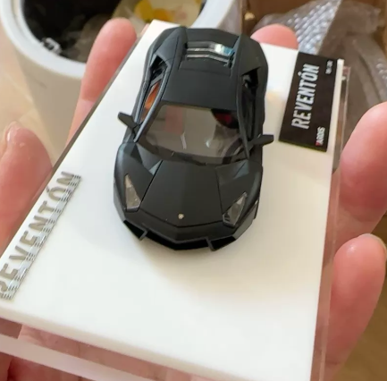 Tardis 1/64 Lamborghini Reventon Matte Black Limited Edition