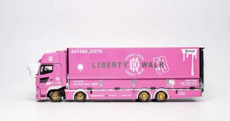 GCD 1:64 LBWK Pink Container Truck Malaysia TMCS Exclusive Diecast