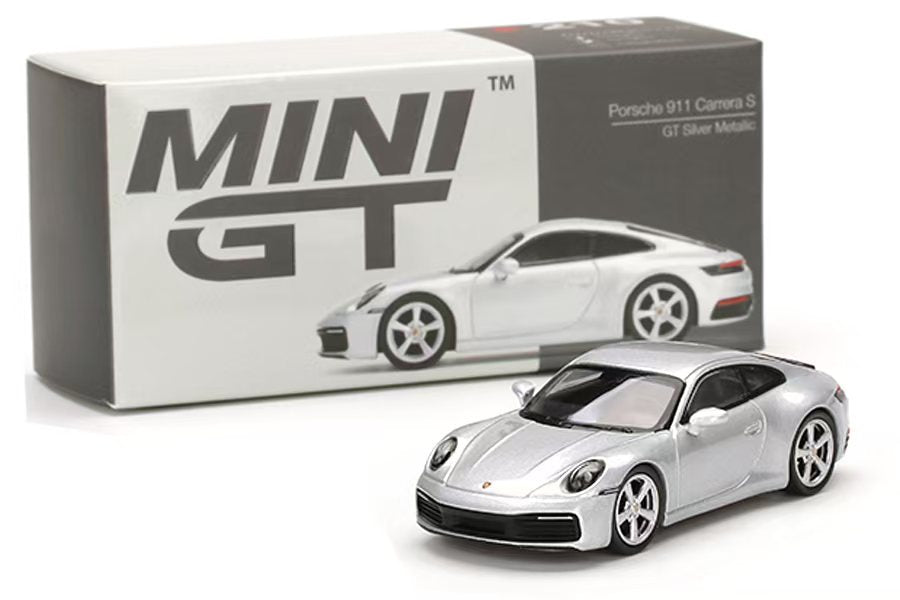 MINI GT 210 Porsche 911 Carrera S GT Silver Metallic MiJo