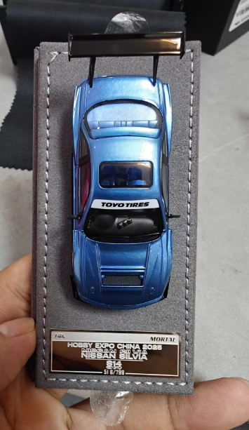 Mortal Model 1/64 Nissan Silvia S14 Metallic Blue Hobby Expo 2023