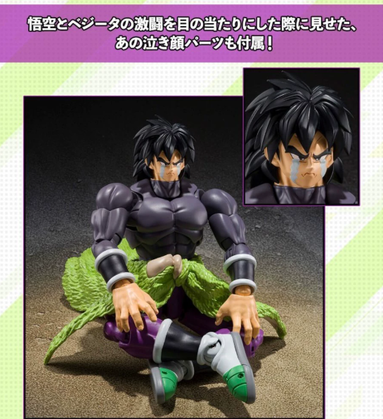 Bandai SHF DB Super Hero Broly Black Hair Tamashii Web Exclusive