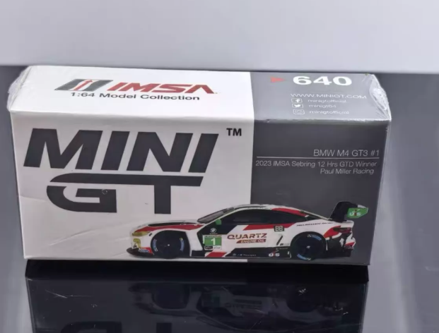 MiniGT 1/64 BMW M4 GT3 #640 2023 IMSA Sebring Winner