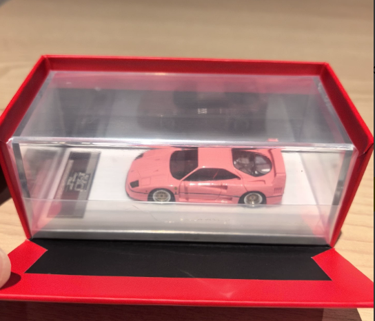 MY 1/64 Ferrari F40 Classic Series Pink Resin Model