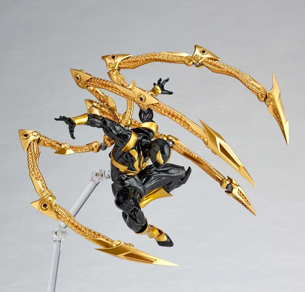 Kaiyodo Revoltech Amazing Yamaguchi 023EX Iron Spider Onyx Stealth