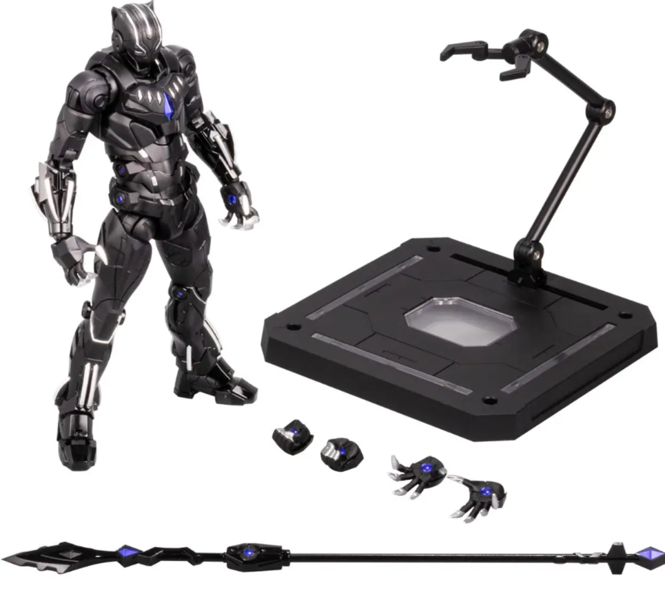 Sentinel Fighting Armor Black Panther Figure