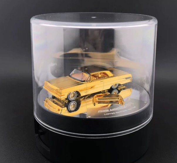 FineWorks 1/64 Chevy Impala Lowrider Gold Plated Deluxe Edition