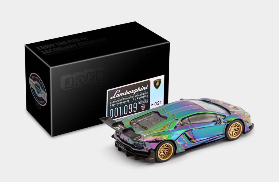 MINI GT 1/64 Joes Work Lamborghini Aventador SVJ Laser Iridescent LE99