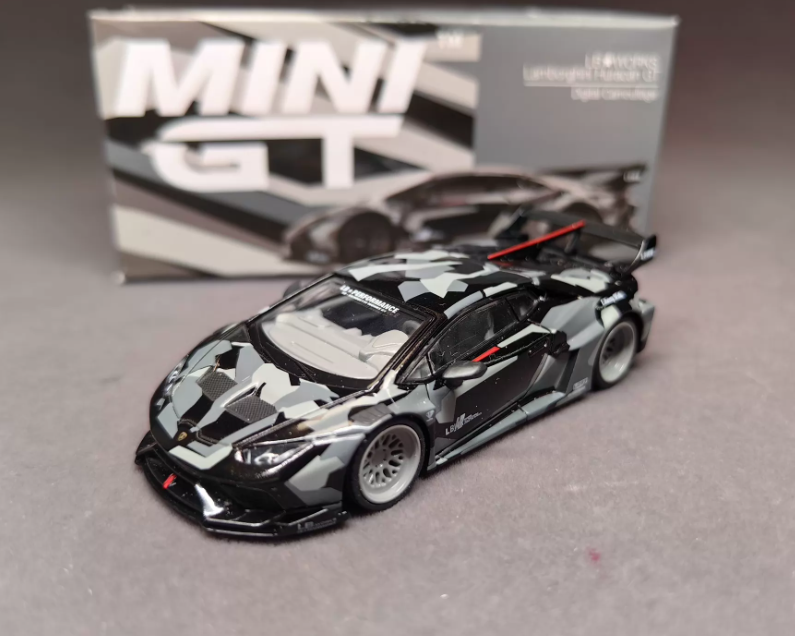 MINI GT 398 LB Works Lamborghini Huracan GT Digital Camo Chase