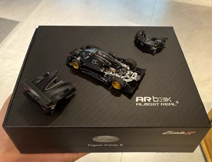 ARbox Almost Real 1/64 Pagani Zonda R Matte Carbon Black Diecast