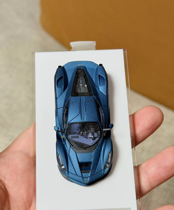 DMH 1/64 Ferrari LaFerrari Matt Abu Dhabi Blue Resin 1st Ed